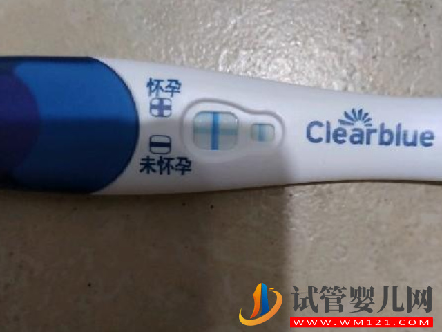 clearblue驗孕棒兩個框一橫一豎結果圖解，不是炸胡就是懷孕(圖1)