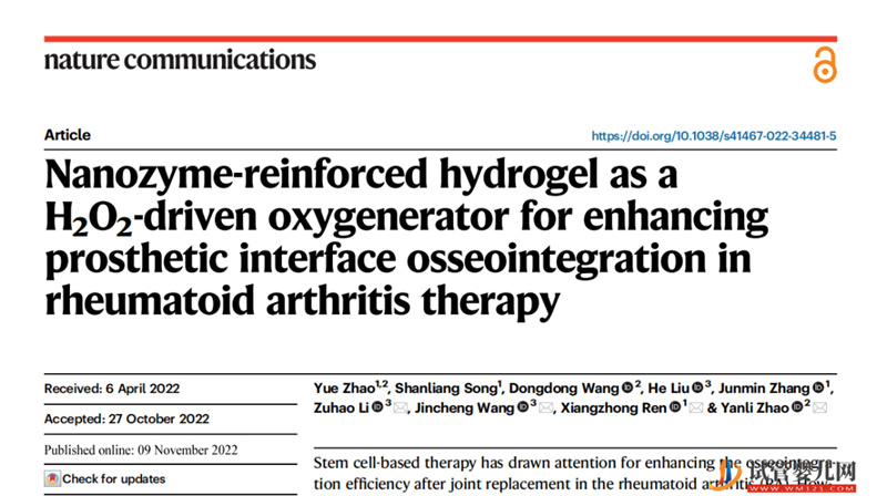 深大構(gòu)建新型仿生智能水凝膠干細(xì)胞支架用于輔助干細(xì)胞治療RA(圖1)